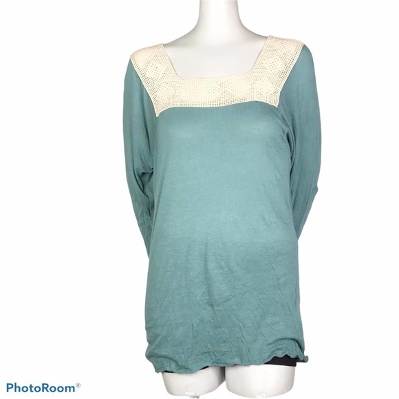Anthropologie Tops - Tiny Anthropologie sea foam green boatneck top